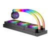 1STPLAYER MT360 INFINITE SPACE ARGB Liquid CPU Cooler Black