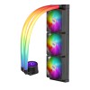 1STPLAYER MT360 INFINITE SPACE ARGB Liquid CPU Cooler Black