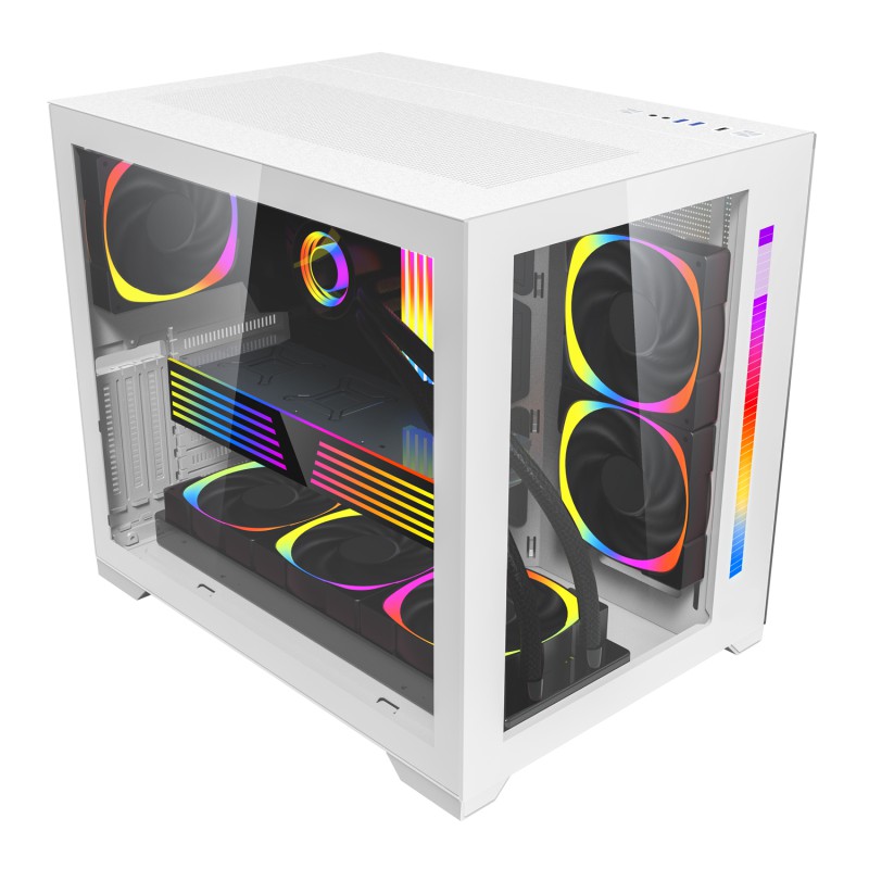 1STPLAYER SP7 White Mid Tower RGB Gaming Case 1STPLAYER SP7 White Mid Tower RGB Gaming Case