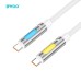 BWOO BO-X325CC USB-C to USB-C 240W 1.2M Aromatherapy Charging Cable with RGB Light 