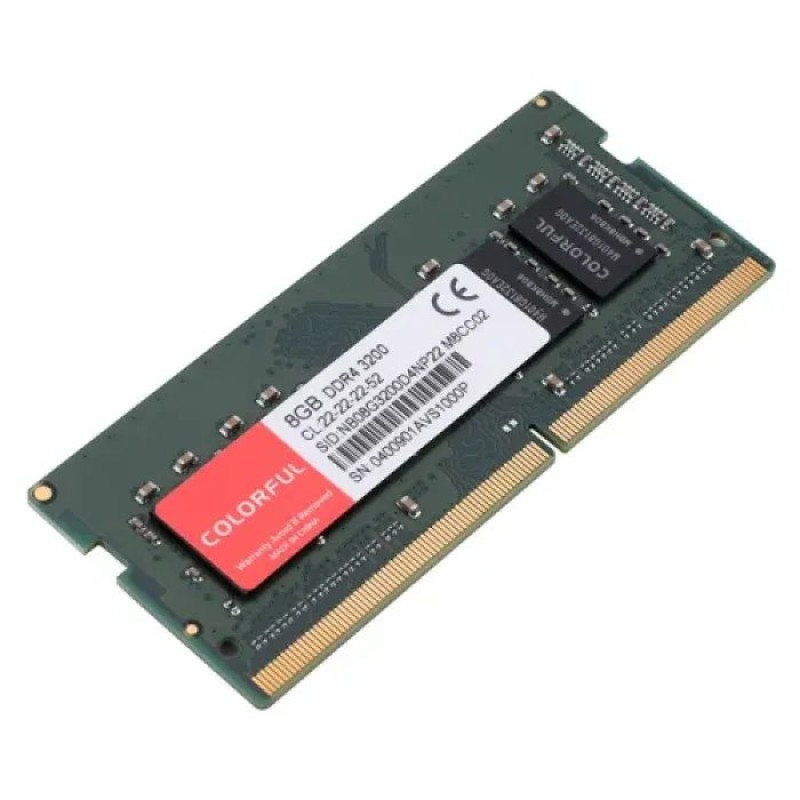 Colorful Notebook 8GB DDR4 3200MHz SO-DIMM Laptop RAM Colorful Notebook 8GB DDR4 3200MHz SO-DIMM Laptop RAM