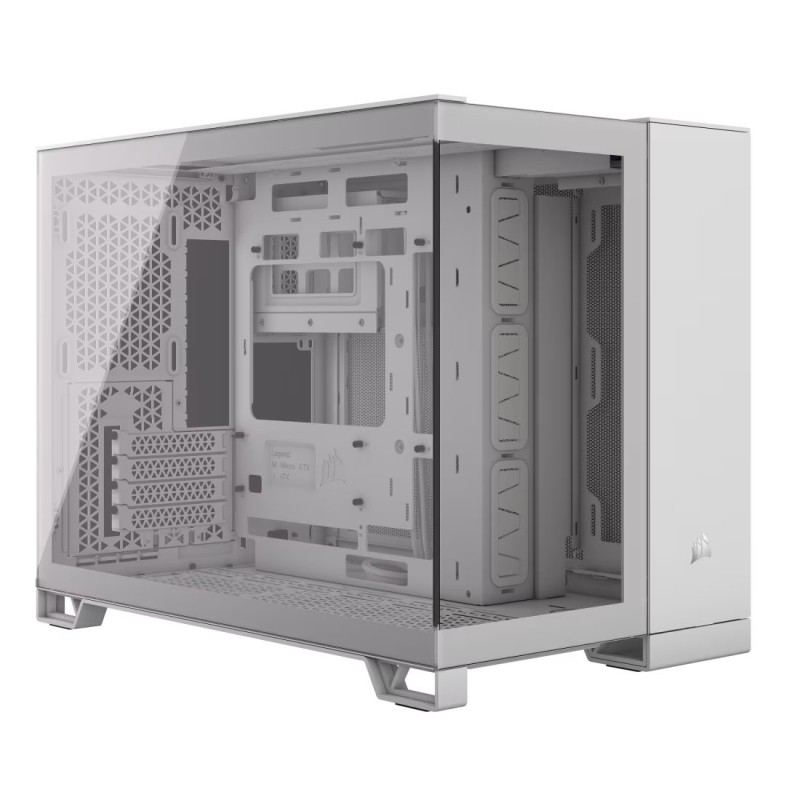 Corsair 2500X Mid-Tower Dual Chamber Casing White Corsair 2500X Mid-Tower Dual Chamber Casing White