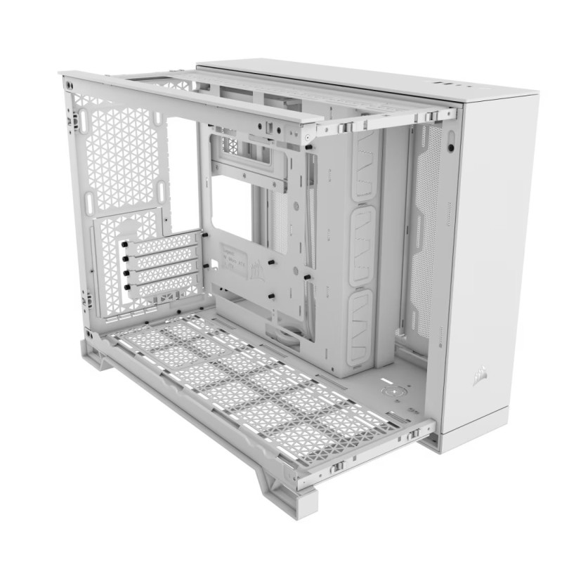Corsair 2500X Mid-Tower Dual Chamber Casing White Corsair 2500X Mid-Tower Dual Chamber Casing White