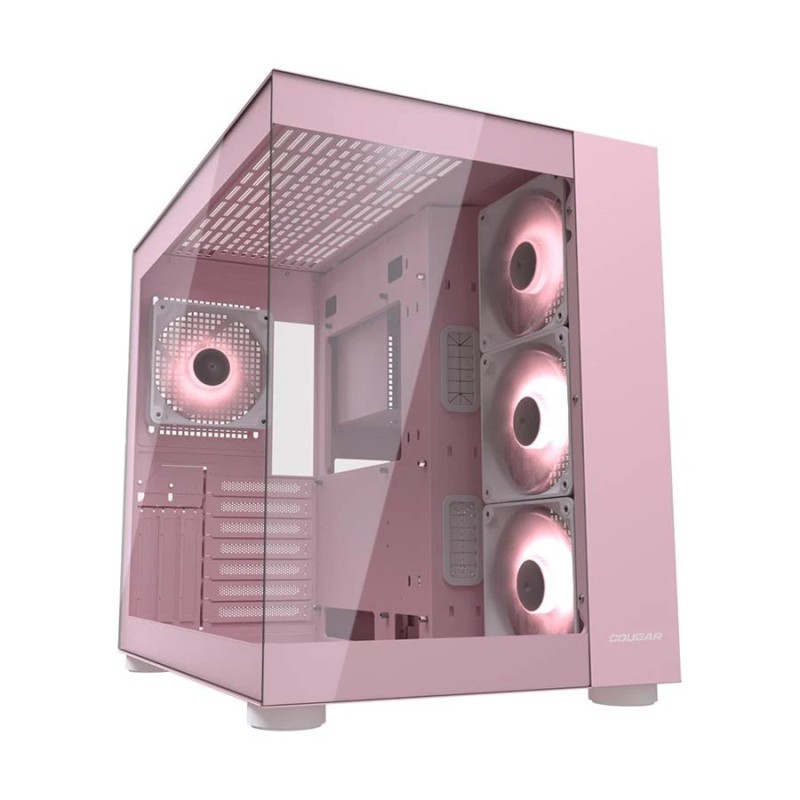 Cougar FV150 RGB Dual Chamber Mid Tower ATX Gaming Casing Pink