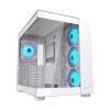 Cougar FV150 RGB Dual Chamber Mid Tower ATX Gaming Casing White