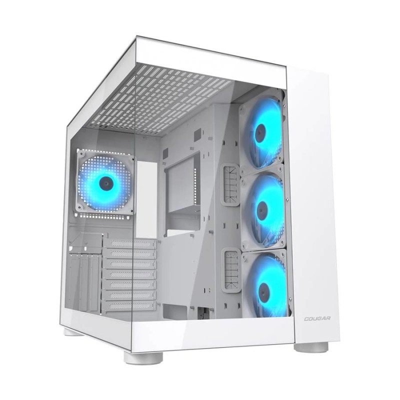 Cougar FV150 RGB Dual Chamber Mid Tower ATX Gaming Casing White