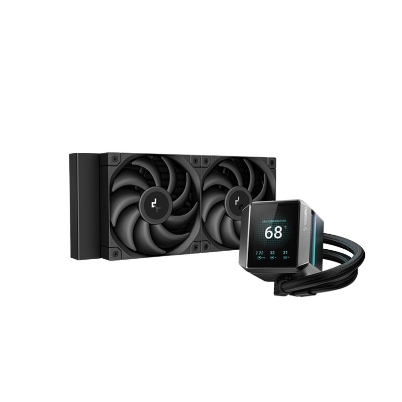 DeepCool MYSTIQUE 240 240mm Liquid CPU Cooler with TFT LCD Screen
