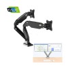Kaloc DS110-2 17-33 Inch Dual Monitor Arm Gas-Strut Flexi Desk Mount Stand