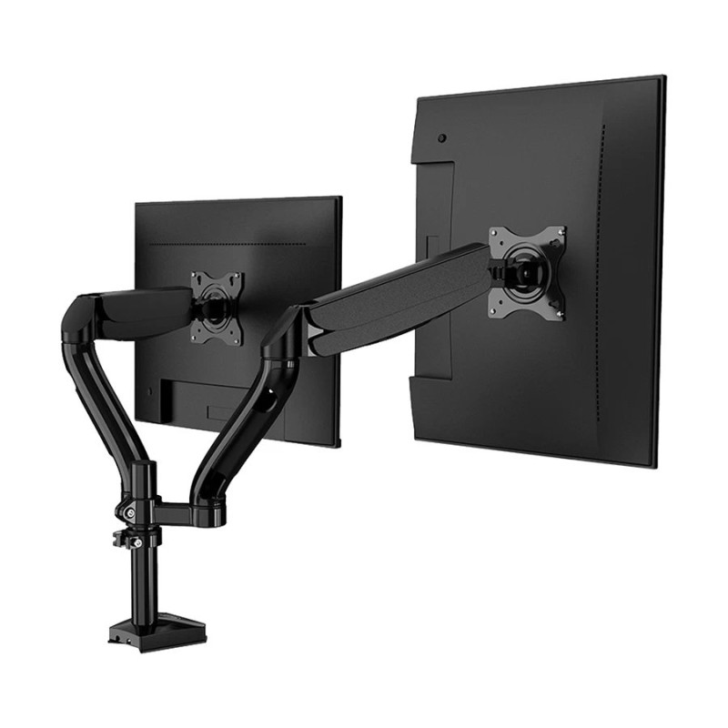 Kaloc KLC-DS90-2 Double Arm Monitor/TV Desktop Mount Stand With Cable Management System