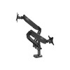 Kaloc KLC-DS90-2 Double Arm Monitor/TV Desktop Mount Stand With Cable Management System