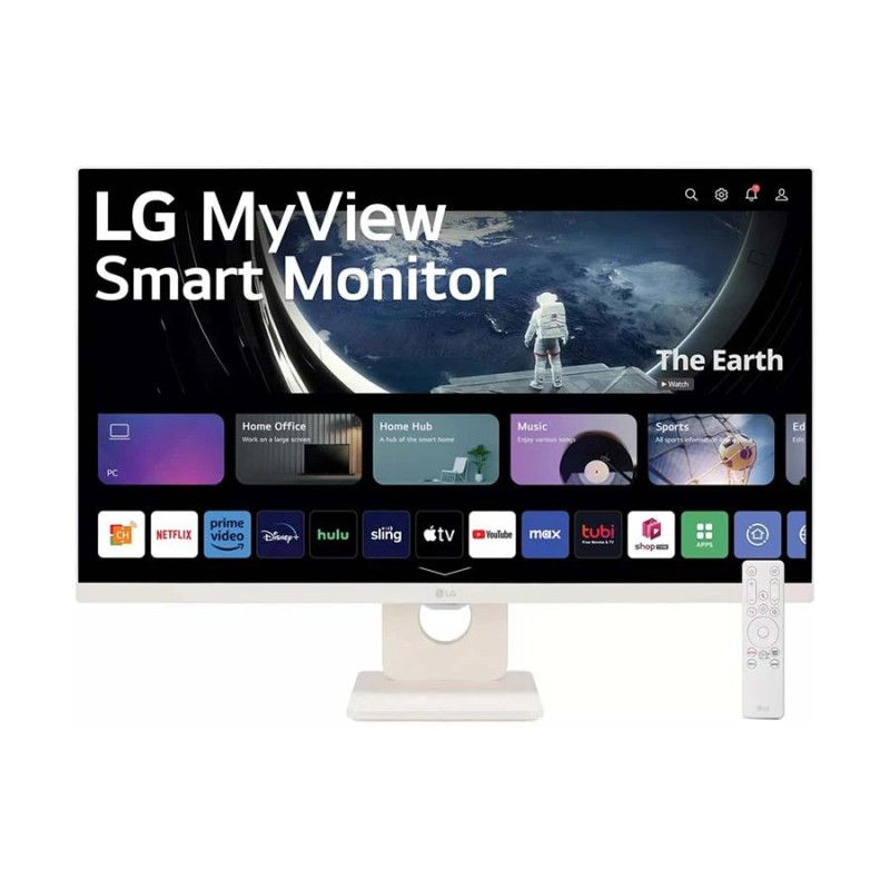 LG 27SR50F-W 27" FHD IPS Smart Monitor with webOS