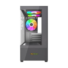 MaxGreen S19001 Mid-Tower M-ATX Gaming Casing With 3x ARGB Fan