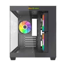 MaxGreen S275-22 Mid-Tower M-ATX Gaming Casing With 3x ARGB Fan