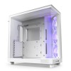 NZXT H6 Flow RGB 2023 Compact Dual-Chamber Mid-tower Airflow Casing White