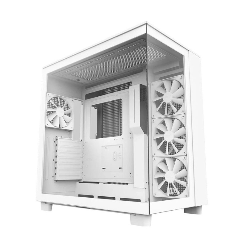 NZXT H9 Flow Dual-Chamber Mid-Tower Airflow Casing White