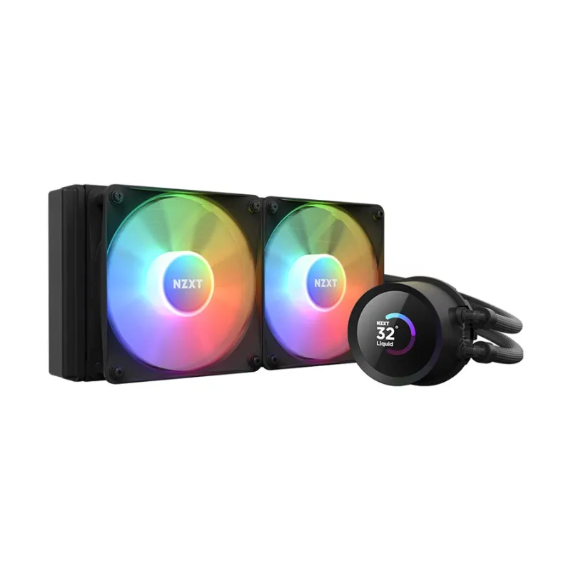 NZXT Kraken 240 RGB 240mm AIO Liquid CPU Cooler with LCD Display NZXT Kraken 240 RGB 240mm AIO Liquid CPU Cooler with LCD Display