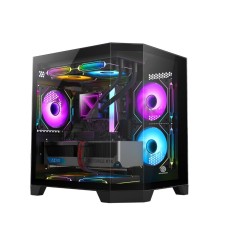 Revenger Air Box Mini ARGB Mid-Tower Gaming Desktop Case (Black)