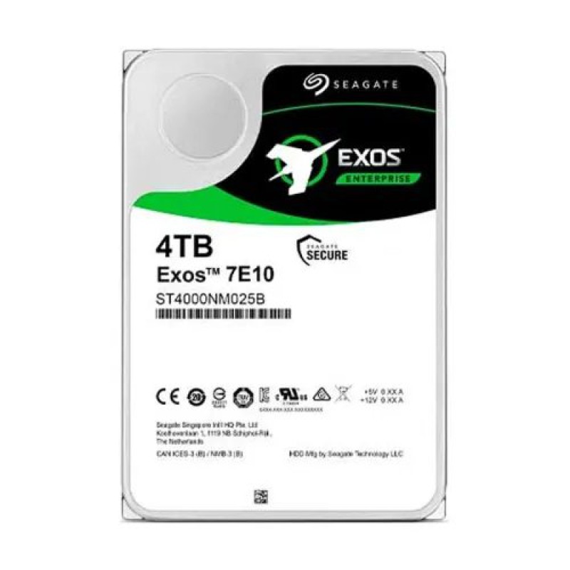 Seagate Exos 7E10 4TB 3.5 Inch SAS 7200RPM Enterprise Internal HDD Seagate Exos 7E10 4TB 3.5 Inch SAS 7200RPM Enterprise Internal HDD