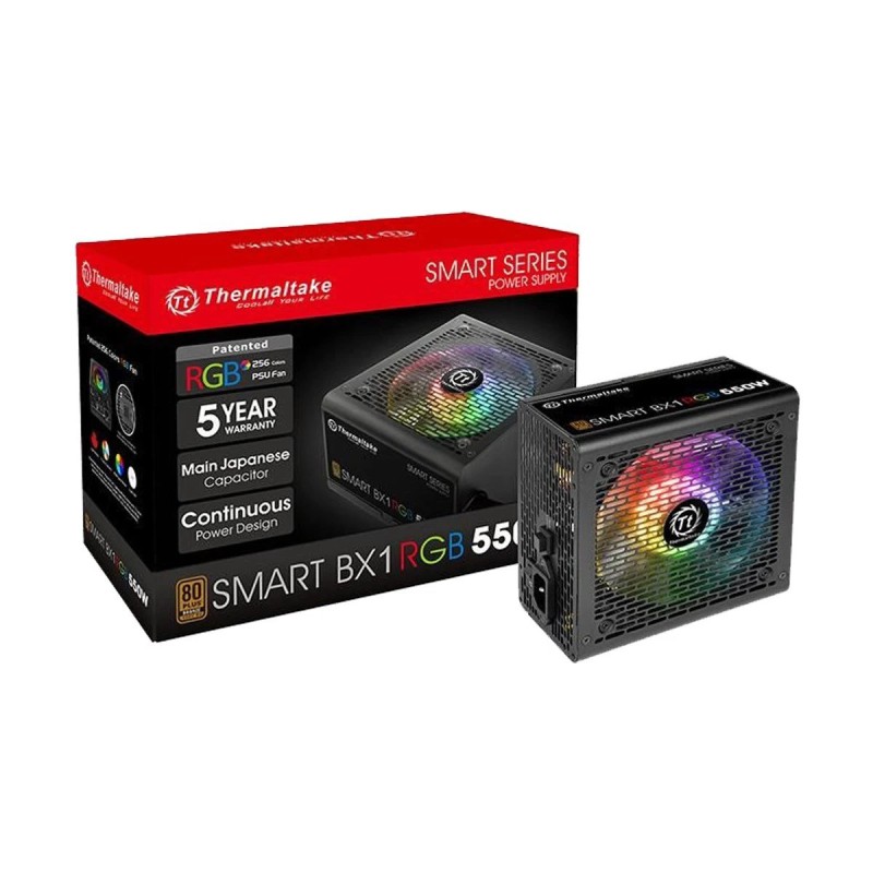 Thermaltake Smart BX1 550W 80 Plus RGB Bronze Non-Modular Power Supply