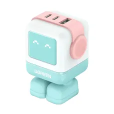 UGREEN Nexode RG CD361 (35856) 65W GaN USB & Dual USB-C Pink Blue Charger
