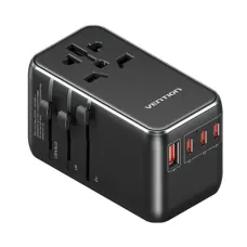 Vention FJGB0 120W 4-Port Universal Travel Adapter